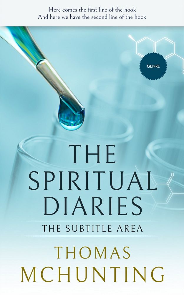 Front view of Aqua Island #2965 - Premade Medical Book Cover | BookCoverZone
