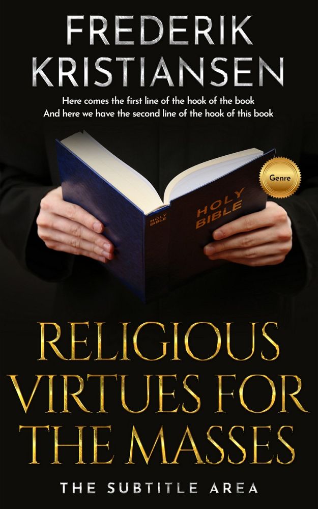 Front view of Cod Gray #2984 - Premade Religion & Spirituality Book Cover | BookCoverZone