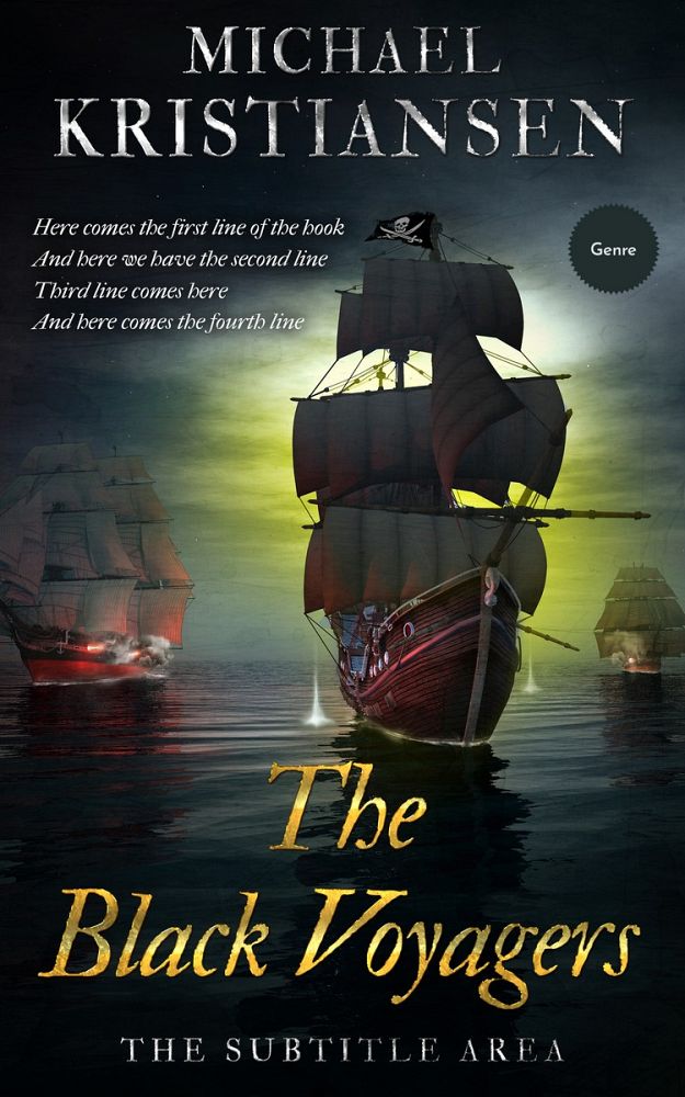 Front view of Shark #3013 - Premade Historical Book Cover | BookCoverZone