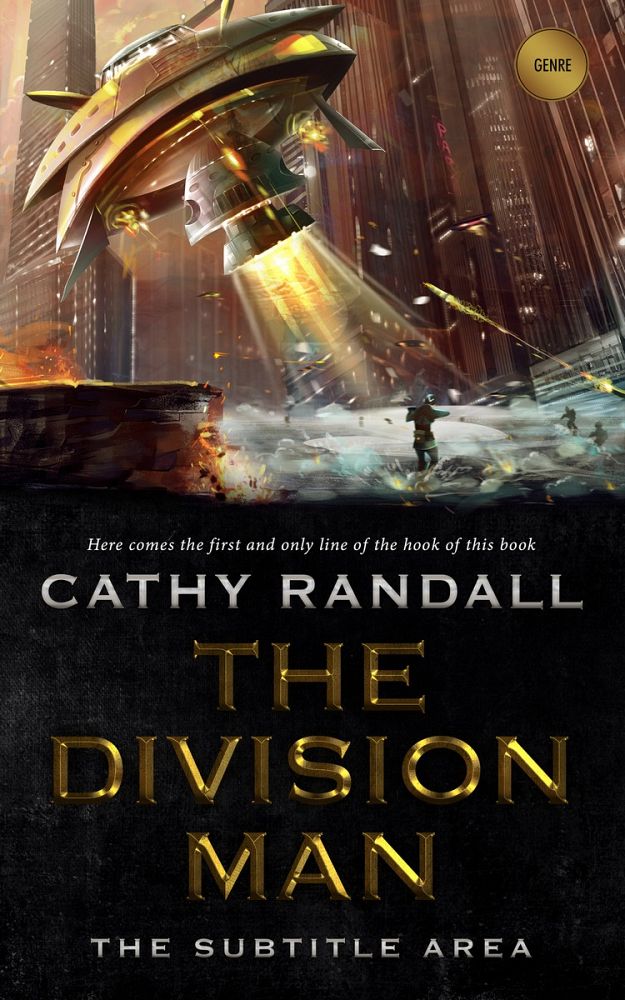 Front view of Gondola #3166 - Premade Science Fiction Book Cover | BookCoverZone