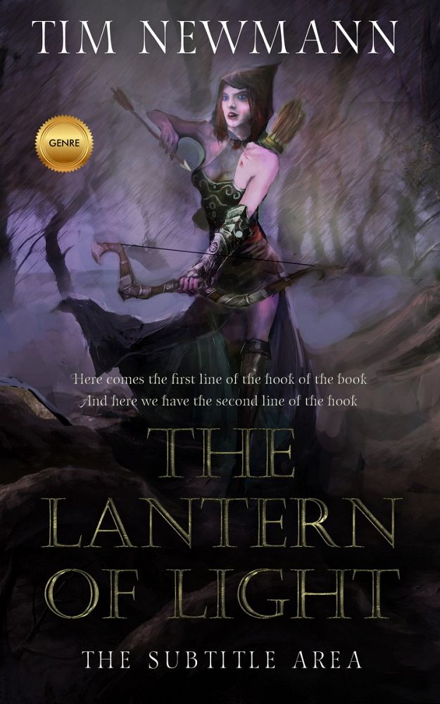 Front view of Thunder #3231 - Premade Fantasy Book Cover | BookCoverZone