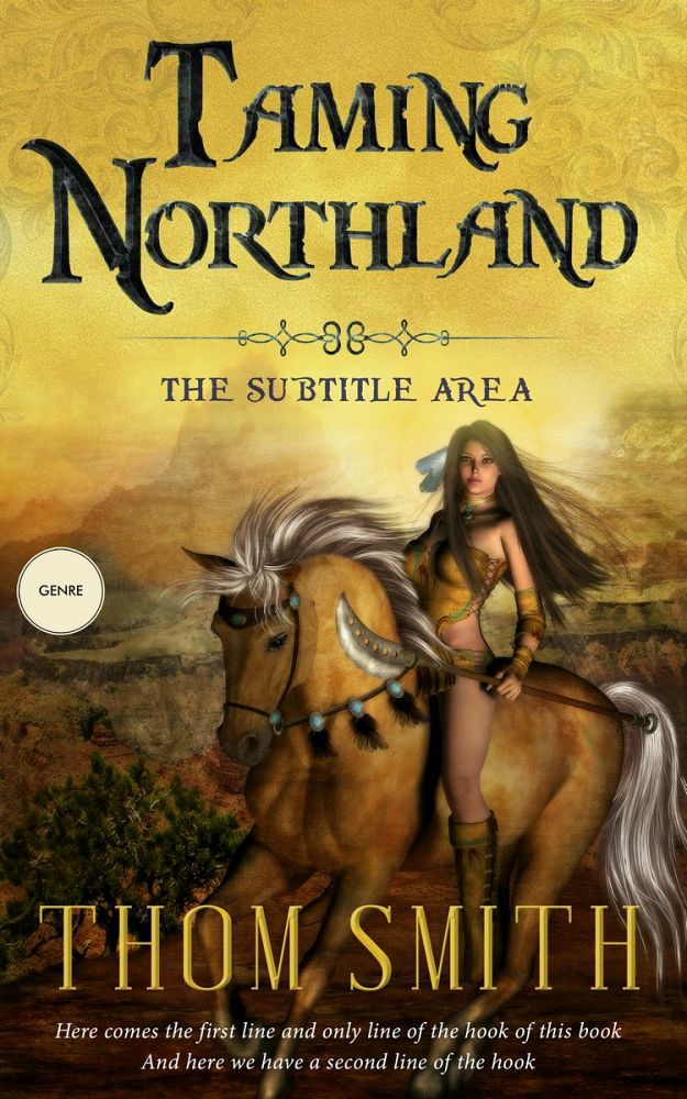 Front view of Turmeric #3243 - Premade Fantasy Book Cover | BookCoverZone