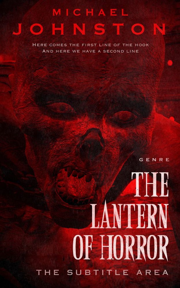 Front view of Aubergine #3350 - Premade Horror Book Cover | BookCoverZone