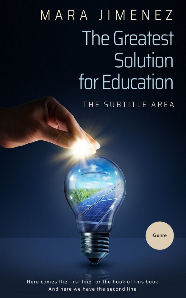 Front view of Ebony #3558 - Premade Business Book Cover | BookCoverZone