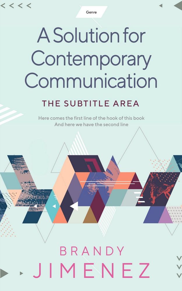 Front view of Swans Down #3647 - Premade Abstract Book Cover | BookCoverZone