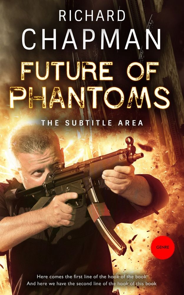 Front view of Gold Sand #3709 - Premade Action & Adventure Book Cover | BookCoverZone
