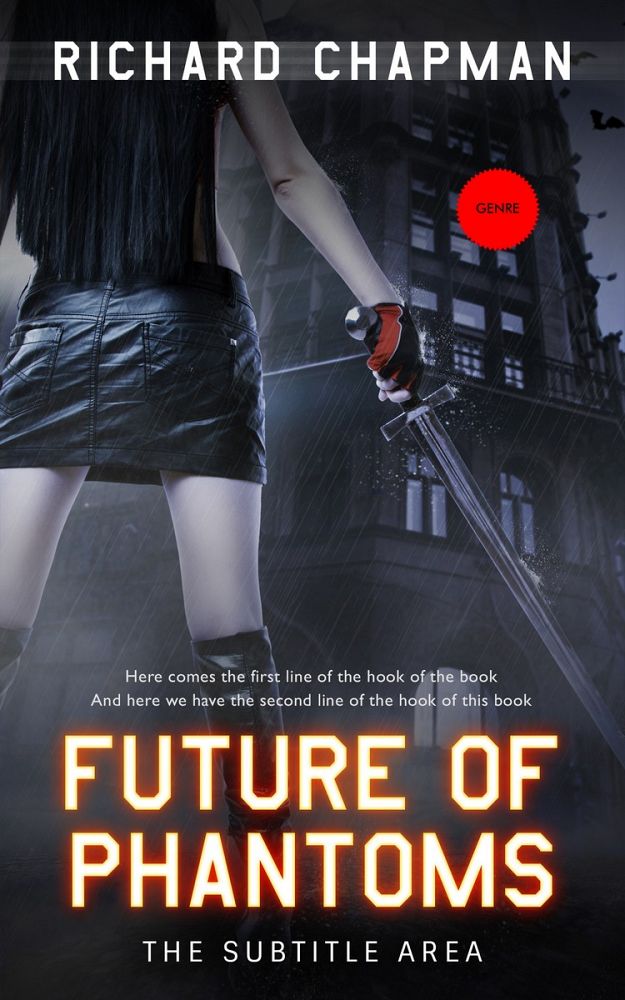 Front view of Shark #3718 - Premade Fantasy Book Cover | BookCoverZone