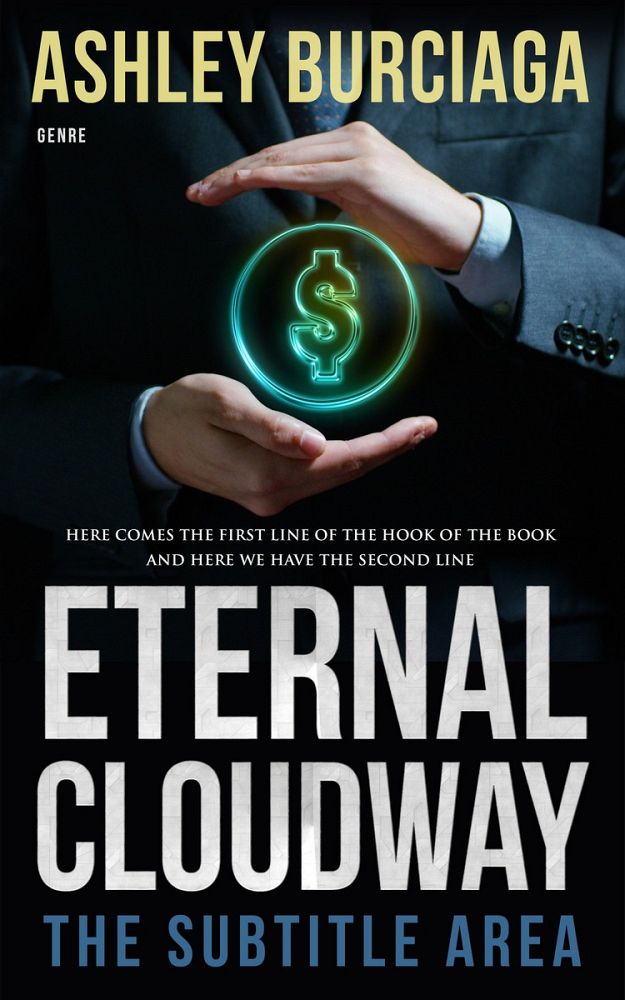 Front view of Swirl #3888 - Premade Business Book Cover | BookCoverZone