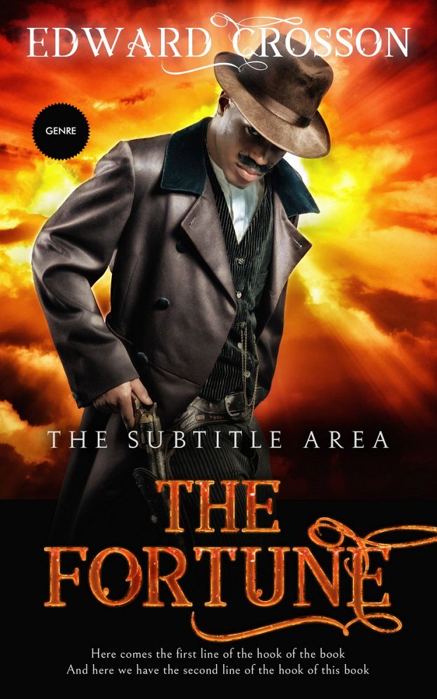 Front view of Gondola #3900 - Premade Western Book Cover | BookCoverZone