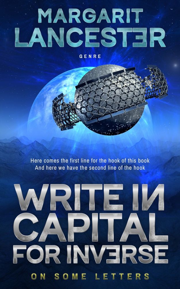 Front view of Blue Zodiac #4004 - Premade Science Fiction Book Cover | BookCoverZone