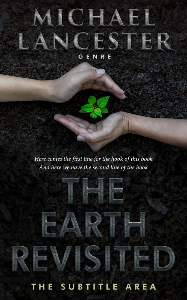 Front view of Cod Gray #4015 - Premade Environment & Ecology Book Cover | BookCoverZone