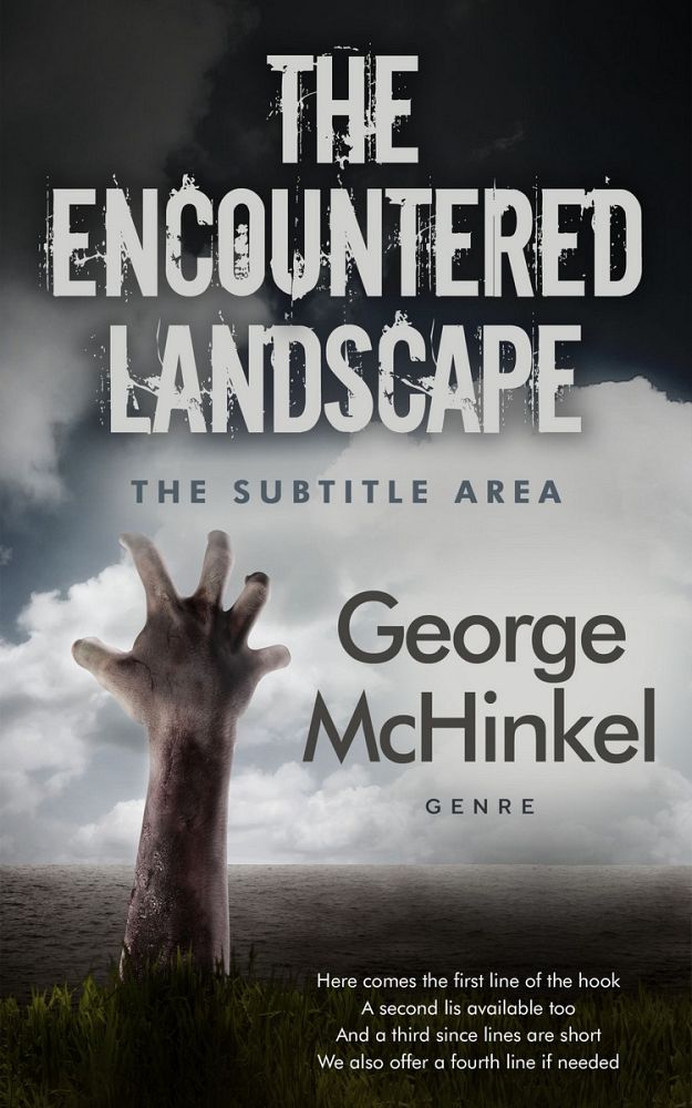 Front view of Pumice #4138 - Premade Horror Book Cover | BookCoverZone