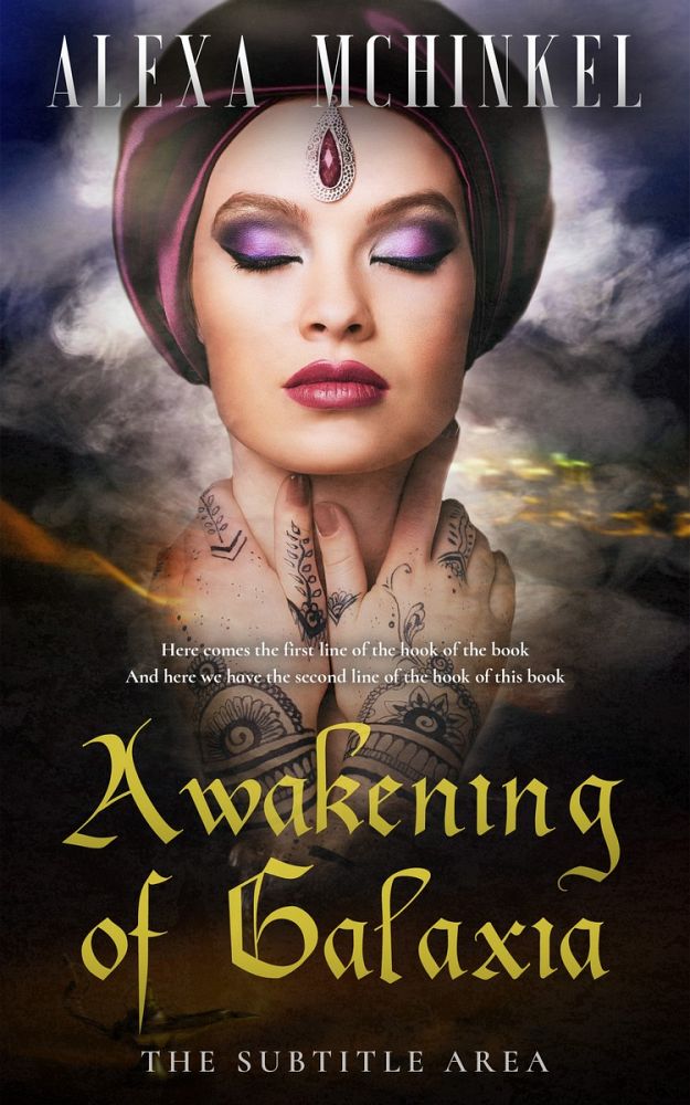Front view of Cocoa Brown #4217 - Premade Fantasy Book Cover | BookCoverZone