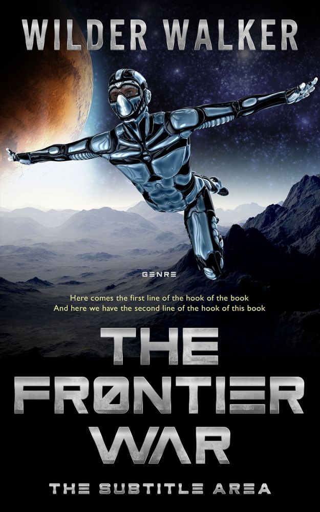 Front view of Silver #4461 - Premade Science Fiction Book Cover | BookCoverZone