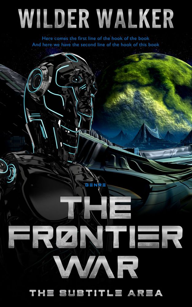 Front view of Green Spring #4463 - Premade Science Fiction Book Cover | BookCoverZone