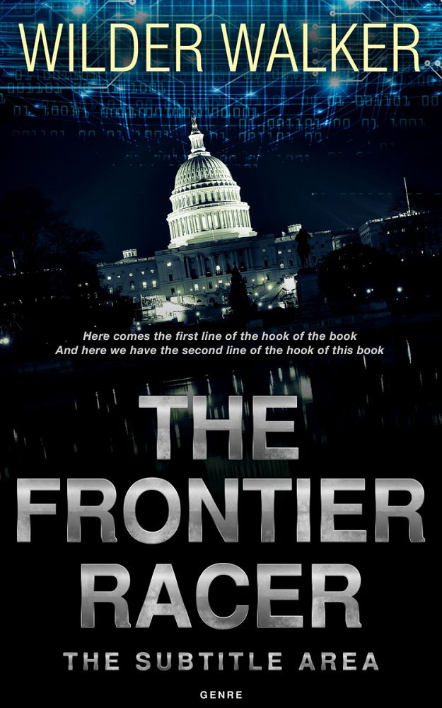 Front view of Mist Gray #4487 - Premade Action & Adventure Book Cover | BookCoverZone