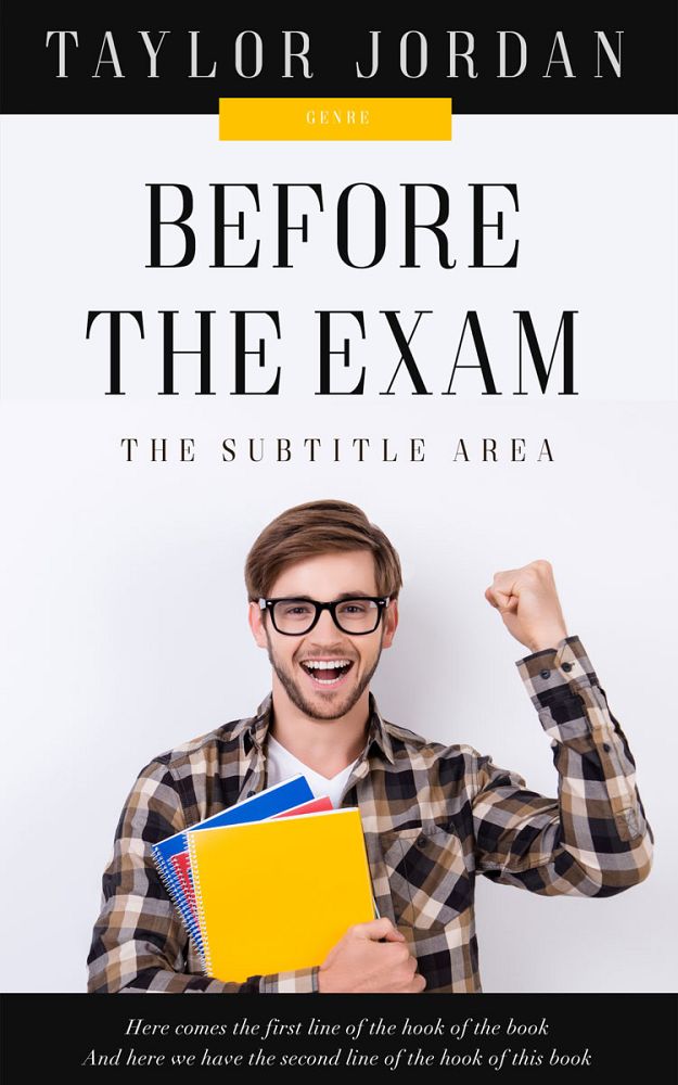 Front view of Mischka #4563 - Premade Education Book Cover | BookCoverZone