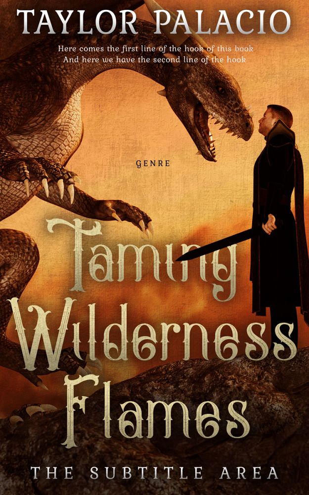 Front view of Di Serria #4609 - Premade Fantasy Book Cover | BookCoverZone