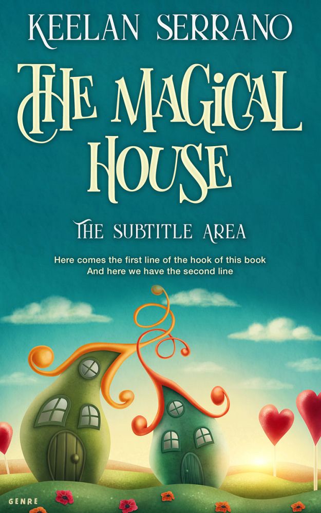 Front view of Genoa #4859 - Premade Children's Book Cover | BookCoverZone
