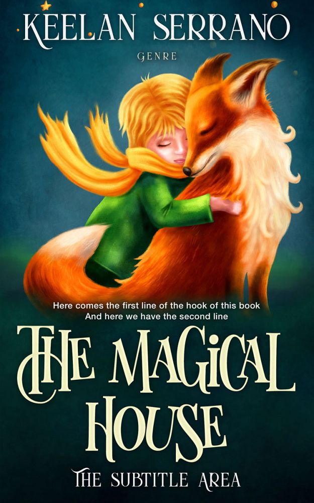 Front view of Gable Green #4860 - Premade Children's Book Cover | BookCoverZone