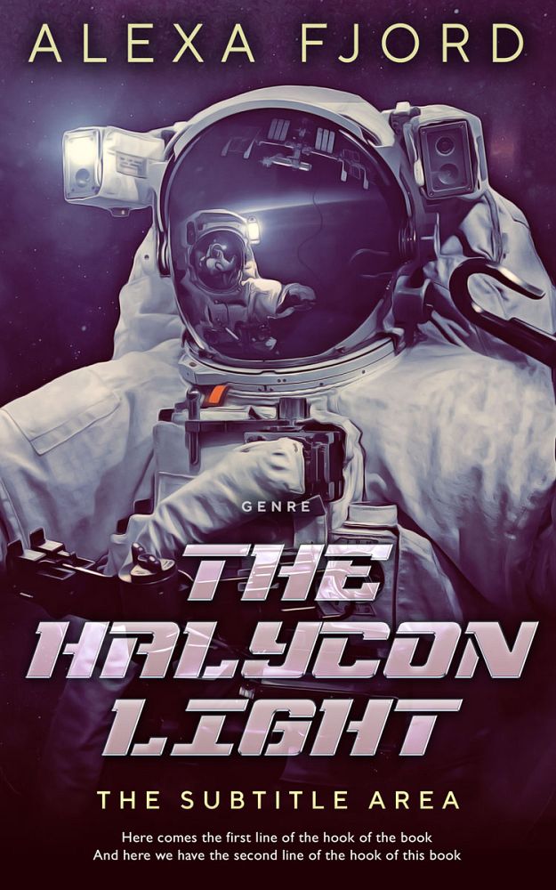 Front view of Livid Brown #4927 - Premade Science Fiction Book Cover | BookCoverZone