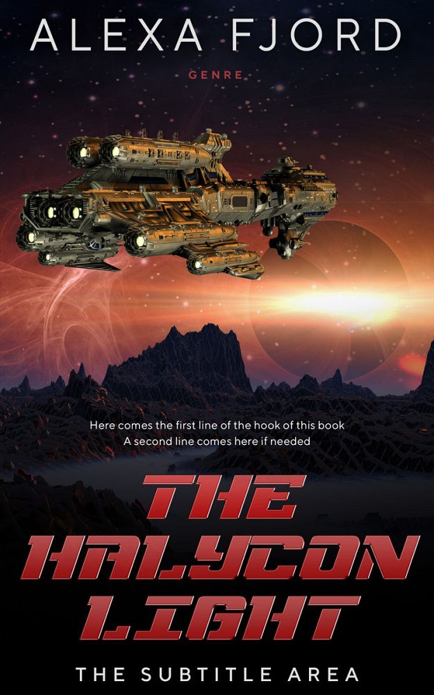 Front view of Contessa #4932 - Premade Science Fiction Book Cover | BookCoverZone