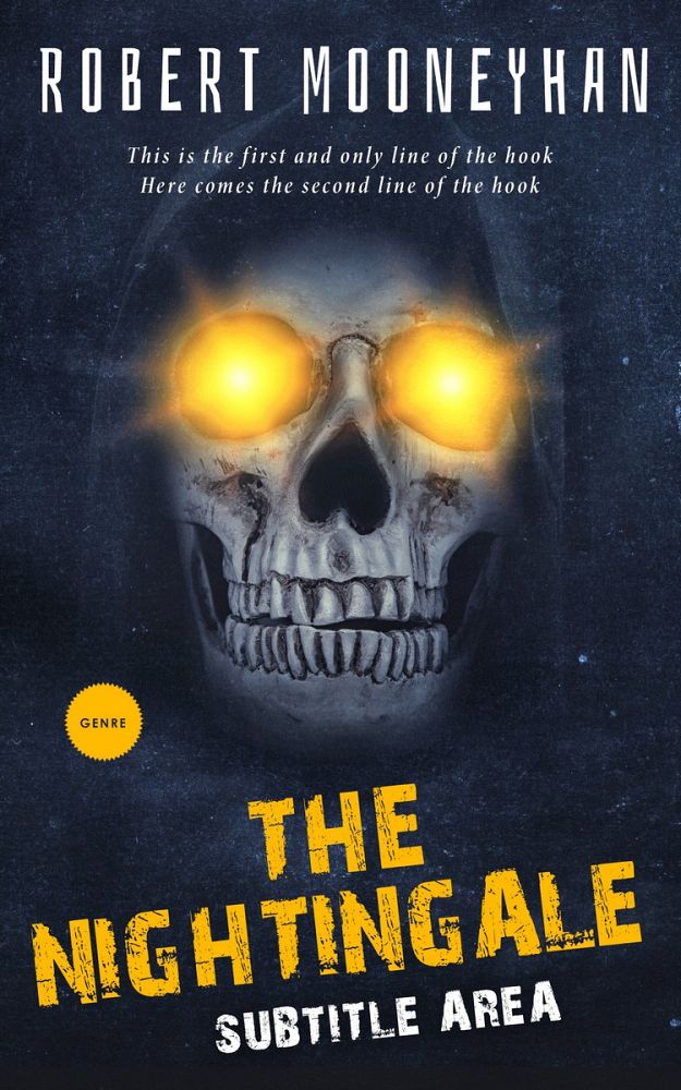 Front view of Ebony Clay #5214 - Premade Horror Book Cover | BookCoverZone