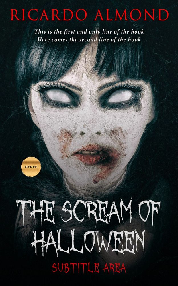Front view of Silk #5227 - Premade Horror Book Cover | BookCoverZone