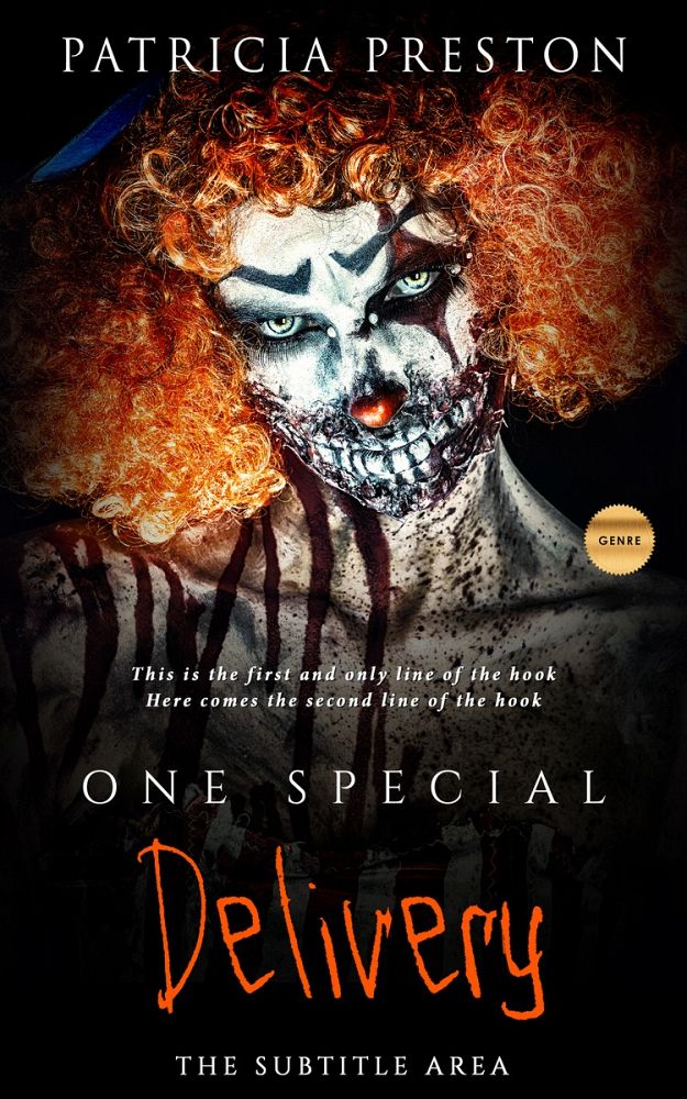 Front view of Antique Brass #5275 - Premade Horror Book Cover | BookCoverZone