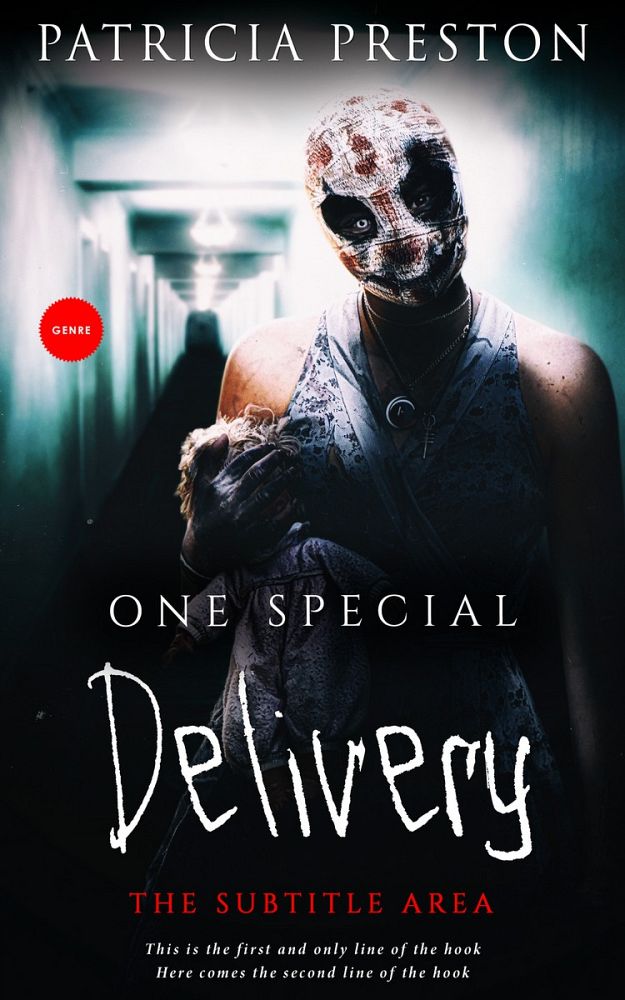 Front view of Swiss Coffee #5279 - Premade Horror Book Cover | BookCoverZone