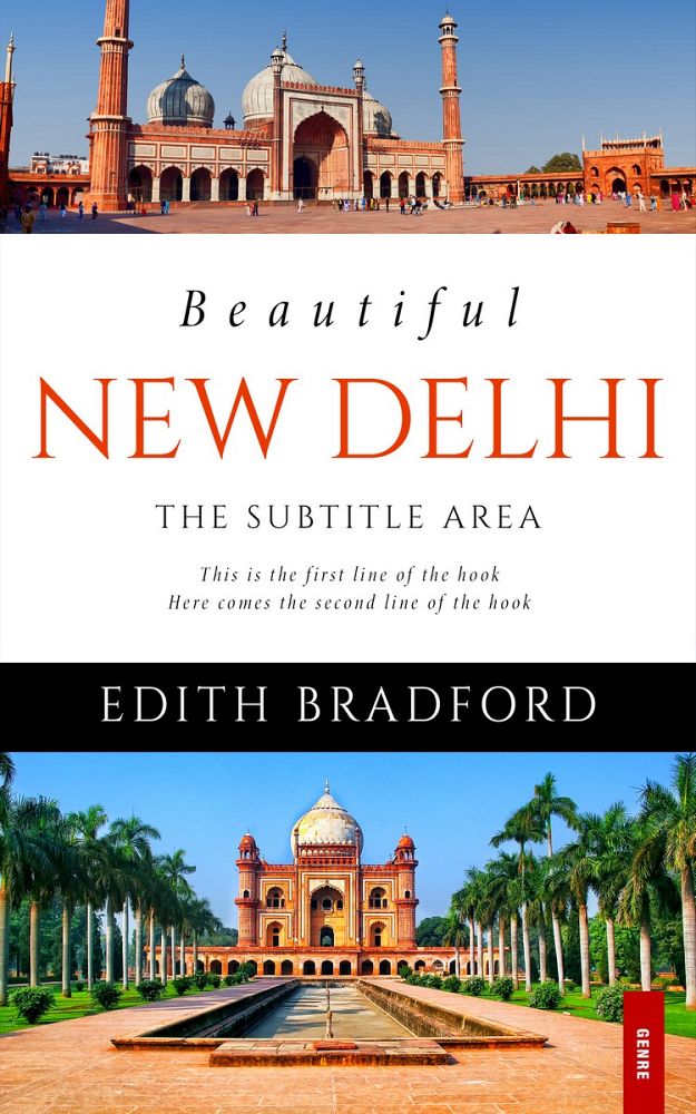 Front view of Apricot #5344 - Premade Travel Book Cover | BookCoverZone