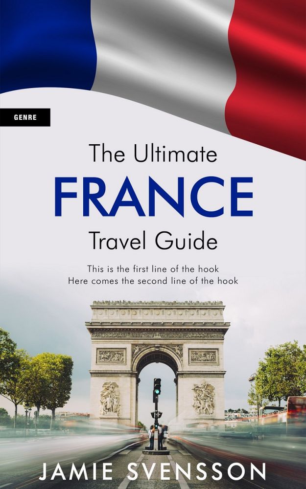 Front view of Martinique #5381 - Premade Travel Book Cover | BookCoverZone
