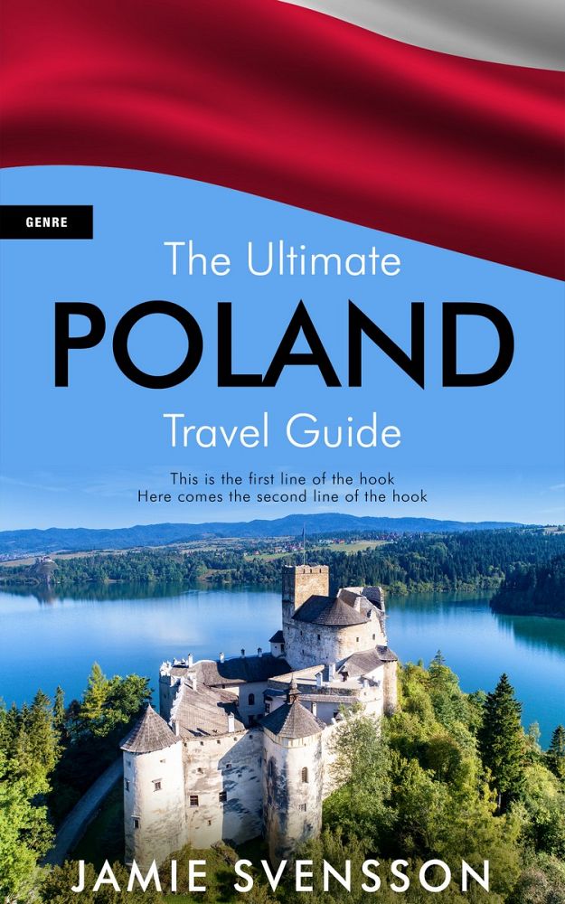 Front view of Havelock Blue #5389 - Premade Travel Book Cover | BookCoverZone
