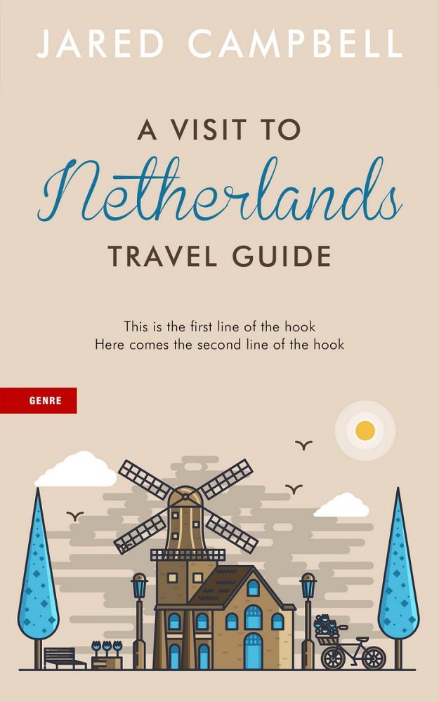 Front view of Bone #5447 - Premade Travel Book Cover | BookCoverZone