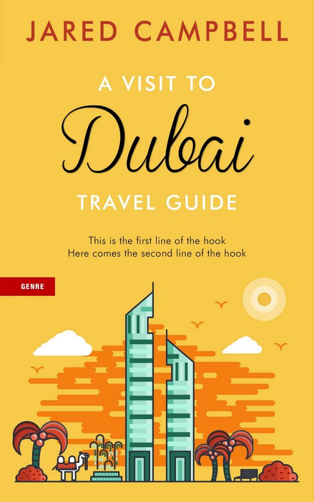 Front view of Saffron #5448 - Premade Travel Book Cover | BookCoverZone