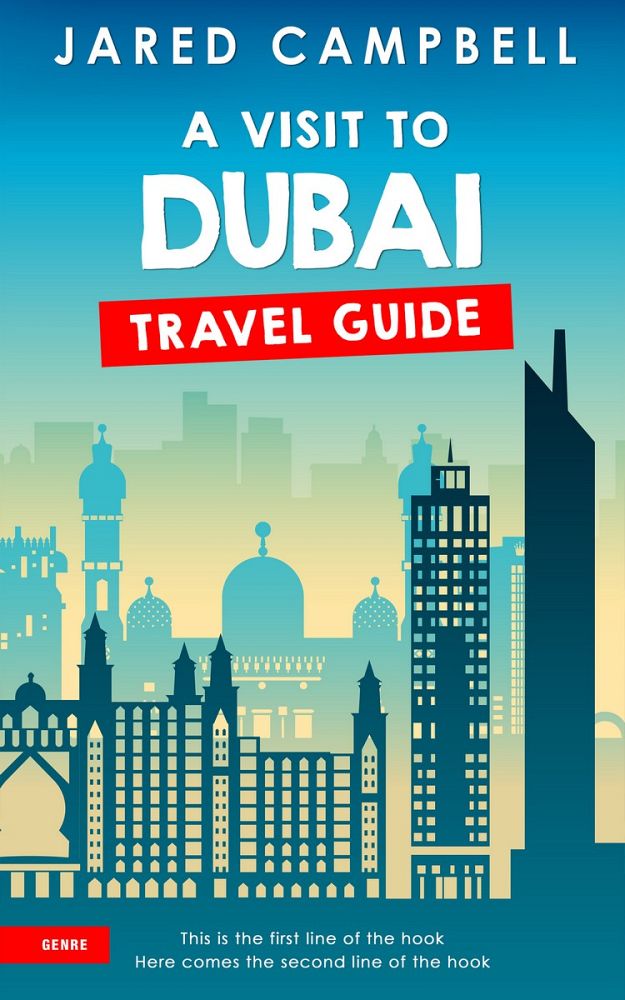 Front view of Blue Chill #5484 - Premade Travel Book Cover | BookCoverZone