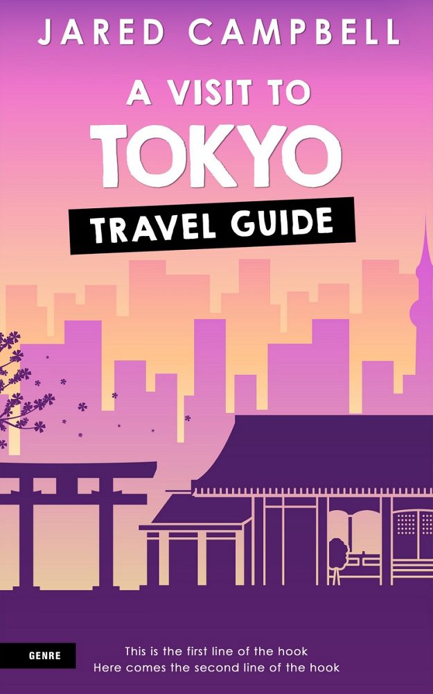 Front view of Grape #5486 - Premade Travel Book Cover | BookCoverZone