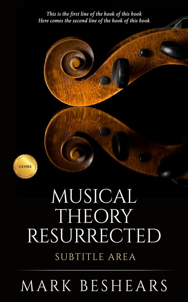Front view of Night Rider #5518 - Premade Music Book Cover | BookCoverZone
