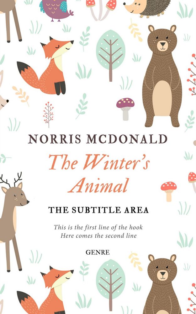 Front view of Muddy Waters #5734 - Premade Children's Book Cover | BookCoverZone