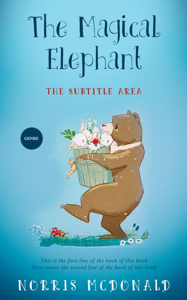 Front view of Viking #5741 - Premade Children's Book Cover | BookCoverZone