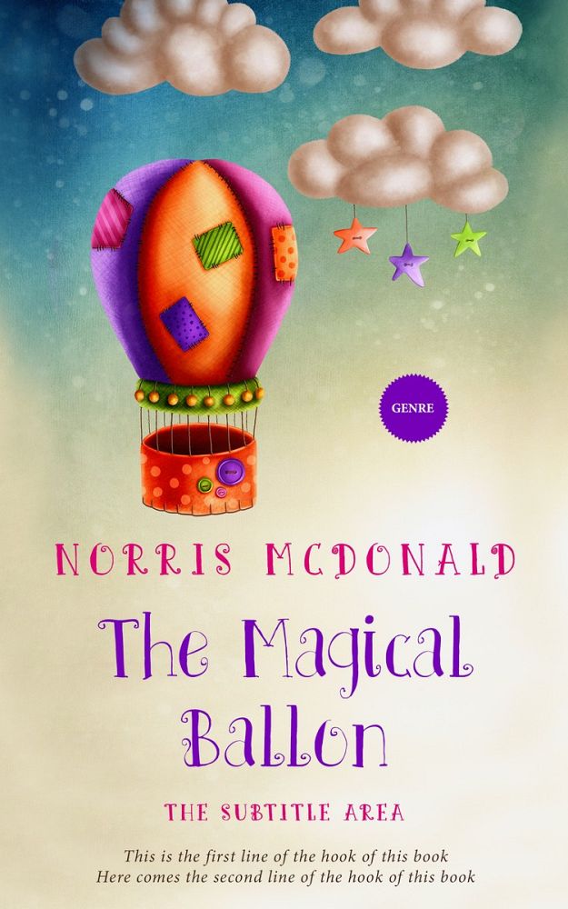 Front view of Tana #5743 - Premade Children's Book Cover | BookCoverZone