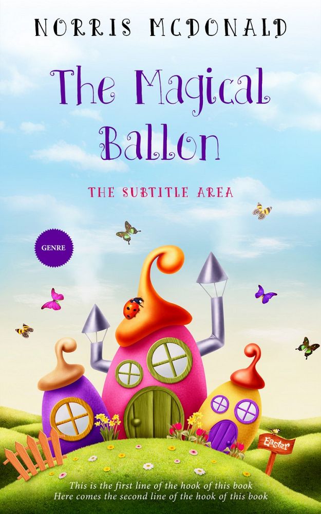 Front view of Botticelli #5747 - Premade Children's Book Cover | BookCoverZone