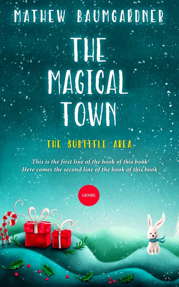 Front view of Atoll #5750 - Premade Children's Book Cover | BookCoverZone