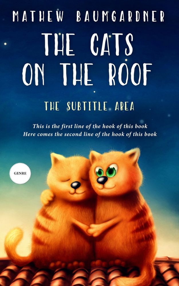 Front view of Blue Zodiac #5757 - Premade Children's Book Cover | BookCoverZone