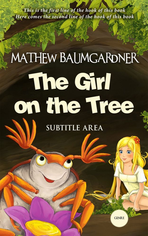 Front view of Harvest Gold #5768 - Premade Children's Book Cover | BookCoverZone