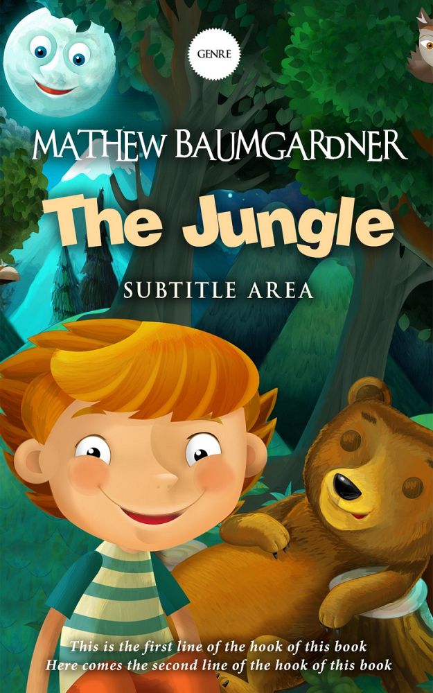 Front view of Di Serria #5770 - Premade Children's Book Cover | BookCoverZone