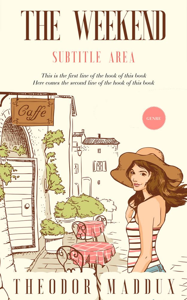 Front view of Rum Swizzle #5805 - Premade Chick Lit Book Cover | BookCoverZone