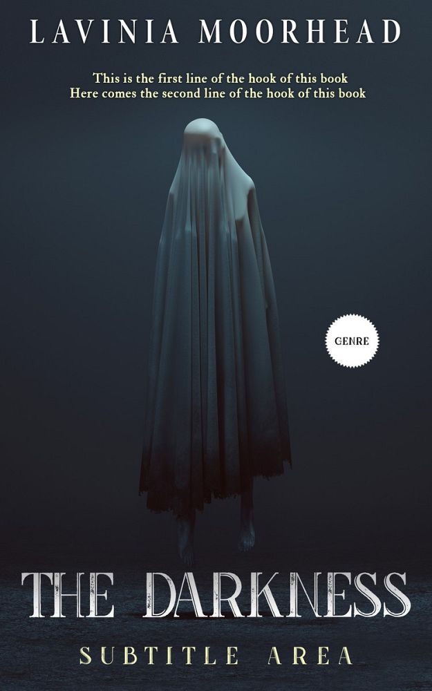 Front view of Charade #5839 - Premade Horror Book Cover | BookCoverZone