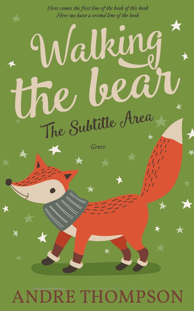 Front view of Sycamore #6027 - Premade Children's Book Cover | BookCoverZone