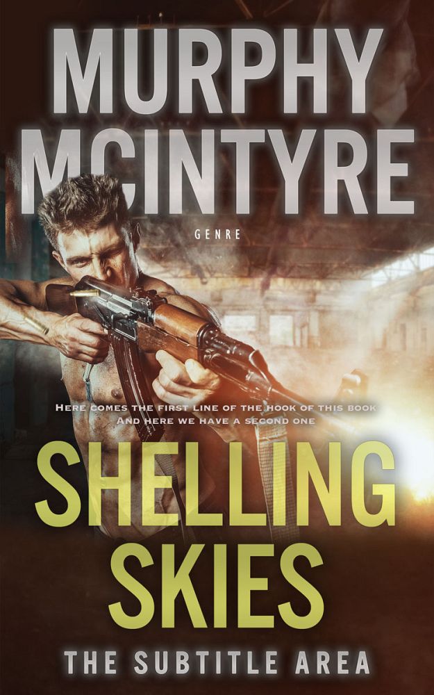 Front view of Chino #6137 - Premade Action & Adventure Book Cover | BookCoverZone